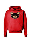 Kyu-T Head - Night Beartholomew Teddy Bear Dark Hoodie Sweatshirt-Hoodie-TooLoud-Red-Small-Davson Sales