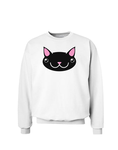 Kyu-T Head - Night Kawa the Cute Critter Sweatshirt-Sweatshirts-TooLoud-White-Small-Davson Sales