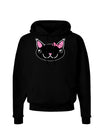 Kyu-T Head - Night Kawaia the Cute Girl Critter Dark Hoodie Sweatshirt-Hoodie-TooLoud-Black-Small-Davson Sales