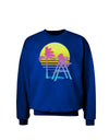 LA Beach Silhouette Letters Adult Dark Sweatshirt-Sweatshirts-TooLoud-Deep-Royal-Blue-Small-Davson Sales