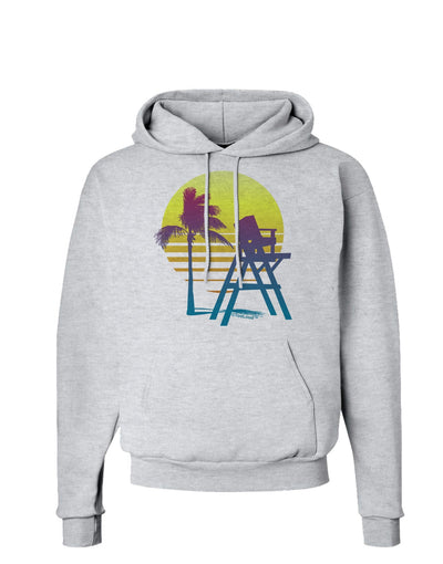 LA Beach Silhouette Letters Hoodie Sweatshirt-Hoodie-TooLoud-AshGray-Small-Davson Sales