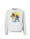 LA Beach Silhouette Letters Sweatshirt-Sweatshirts-TooLoud-White-Small-Davson Sales