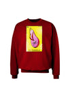 La Chancla Loteria Distressed Adult Dark Sweatshirt by-Sweatshirts-TooLoud-Deep-Red-Small-Davson Sales