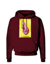 La Chancla Loteria Distressed Dark Hoodie Sweatshirt by-Hoodie-TooLoud-Maroon-Small-Davson Sales