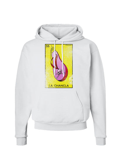 La Chancla Loteria Distressed Hoodie Sweatshirt by-Hoodie-TooLoud-White-Small-Davson Sales