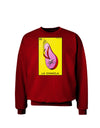 La Chancla Loteria Solid Adult Dark Sweatshirt by-Sweatshirts-TooLoud-Deep-Red-Small-Davson Sales