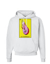 La Chancla Loteria Solid Hoodie Sweatshirt by-Hoodie-TooLoud-White-Small-Davson Sales