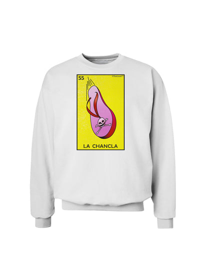 La Chancla Loteria Solid Sweatshirt by-Sweatshirts-TooLoud-White-Small-Davson Sales