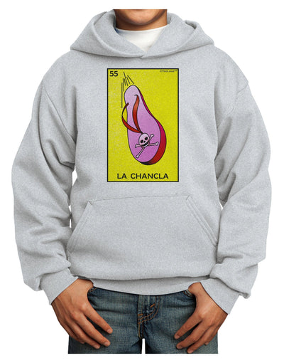 La Chancla Loteria Solid Youth Hoodie Pullover Sweatshirt by-Youth Hoodie-TooLoud-Ash-XS-Davson Sales