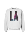 LA Outer Space Desgin Sweatshirt-Sweatshirts-TooLoud-White-Small-Davson Sales