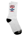 Labor Day Adult Crew Socks - Enhance Your Work Attire with Style and Comfort - TooLoud-Socks-TooLoud-White-Ladies-4-6-Davson Sales