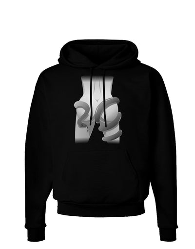 Lady Anaconda Design Grayscale Dark Hoodie Sweatshirt-Hoodie-TooLoud-Black-Small-Davson Sales