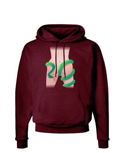 Lady Anaconda Design Light Dark Hoodie Sweatshirt-Hoodie-TooLoud-Maroon-Small-Davson Sales