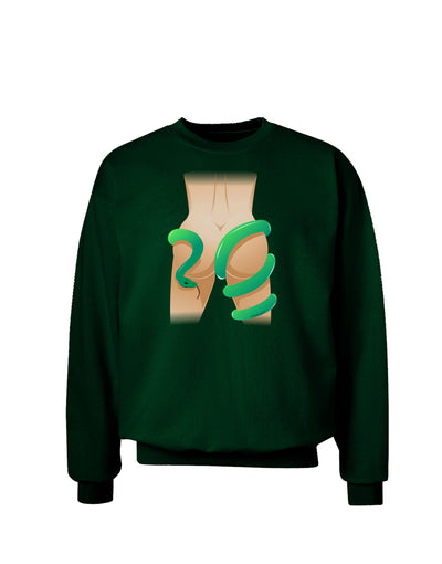 Lady Anaconda Design Medium Adult Dark Sweatshirt-Sweatshirts-TooLoud-Deep-Forest-Green-Small-Davson Sales