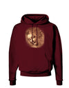 Lady With Disheveled Hair Dark Hoodie Sweatshirt-Hoodie-TooLoud-Maroon-Small-Davson Sales