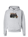 Laying Black Bear Cutout Hoodie Sweatshirt-Hoodie-TooLoud-AshGray-Small-Davson Sales