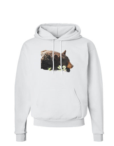 Laying Black Bear Cutout Hoodie Sweatshirt-Hoodie-TooLoud-White-Small-Davson Sales