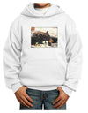 Laying Black Bear Youth Hoodie Pullover Sweatshirt-Youth Hoodie-TooLoud-White-XS-Davson Sales