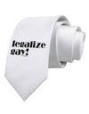 Legalize Gay Printed White Necktie