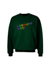 Legalize Gay - Rainbow Adult Dark Sweatshirt-Sweatshirts-TooLoud-Deep-Forest-Green-Small-Davson Sales