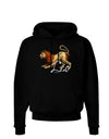 Leo Color Illustration Dark Hoodie Sweatshirt-Hoodie-TooLoud-Black-Small-Davson Sales