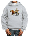 Leo Color Illustration Youth Hoodie Pullover Sweatshirt-Youth Hoodie-TooLoud-Ash-XS-Davson Sales