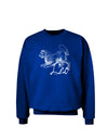 Leo Illustration Adult Dark Sweatshirt-Sweatshirts-TooLoud-Deep-Royal-Blue-Small-Davson Sales