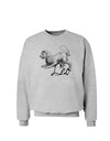 Leo Illustration Sweatshirt-Sweatshirts-TooLoud-AshGray-Small-Davson Sales