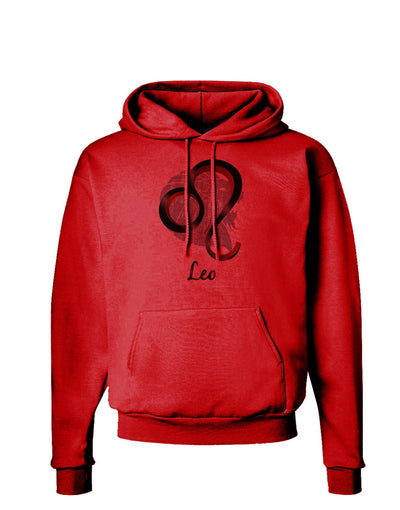 Leo Symbol Hoodie Sweatshirt-Hoodie-TooLoud-Red-Small-Davson Sales