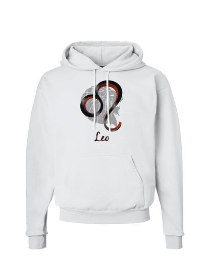 Leo Symbol Hoodie Sweatshirt-Hoodie-TooLoud-White-Small-Davson Sales