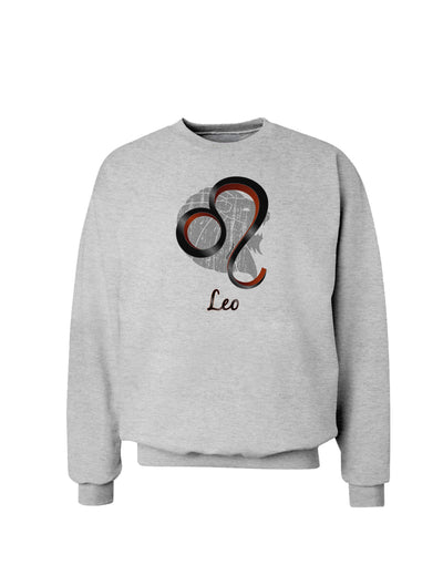 Leo Symbol Sweatshirt-Sweatshirts-TooLoud-AshGray-Small-Davson Sales