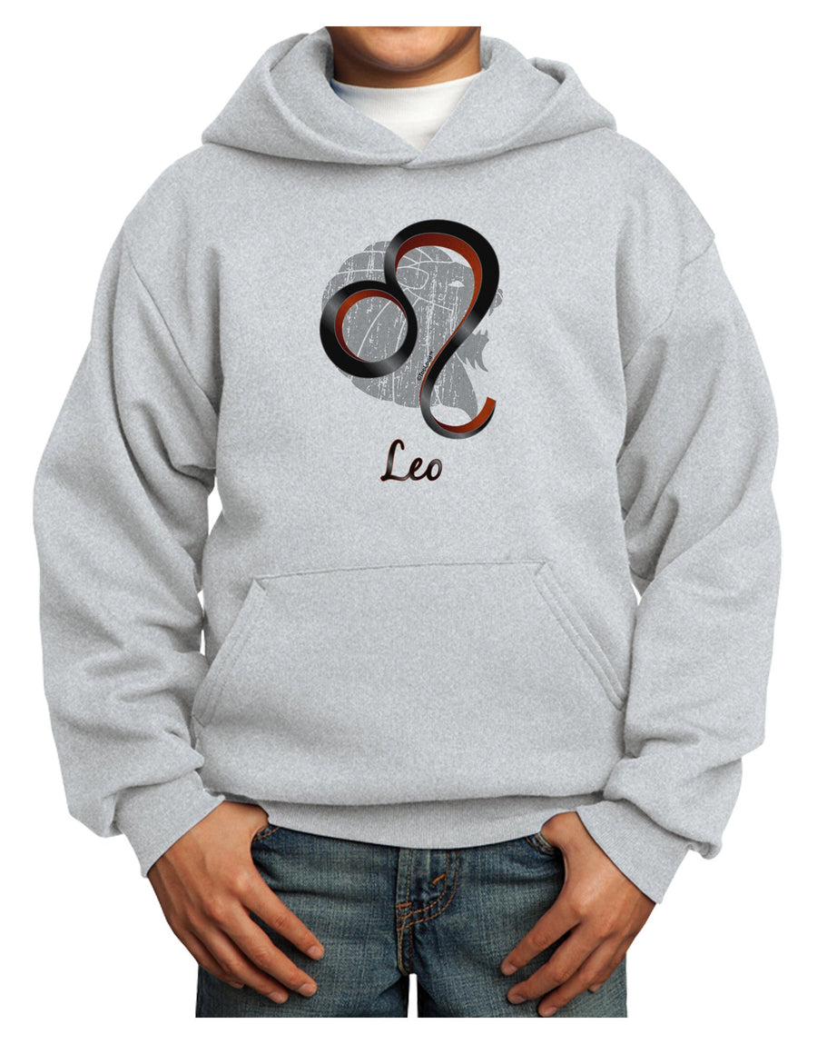 Leo Symbol Youth Hoodie Pullover Sweatshirt-Youth Hoodie-TooLoud-White-XS-Davson Sales