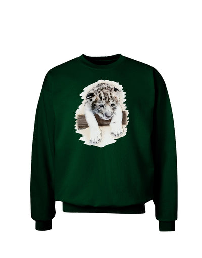 Leopard Cub Adult Dark Sweatshirt-Sweatshirts-TooLoud-Deep-Forest-Green-Small-Davson Sales