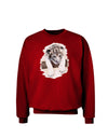 Leopard Cub Adult Dark Sweatshirt-Sweatshirts-TooLoud-Deep-Red-Small-Davson Sales