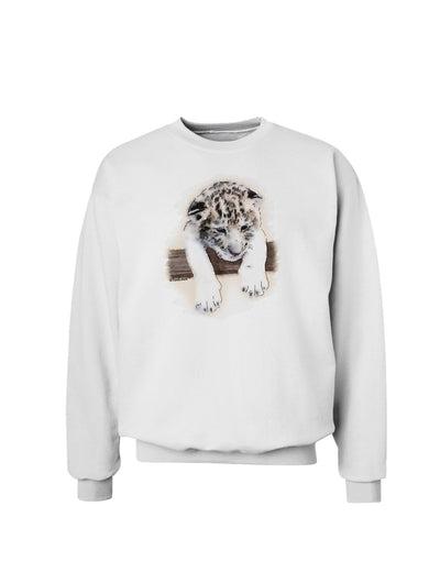 Leopard Cub Sweatshirt-Sweatshirts-TooLoud-White-Small-Davson Sales