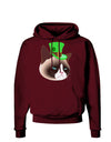 Leprechaun Disgruntled Cat Dark Hoodie Sweatshirt-Hoodie-TooLoud-Maroon-Small-Davson Sales