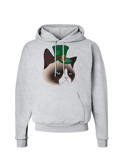 Leprechaun Disgruntled Cat Hoodie Sweatshirt-Hoodie-TooLoud-AshGray-Small-Davson Sales