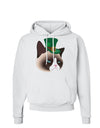 Leprechaun Disgruntled Cat Hoodie Sweatshirt-Hoodie-TooLoud-White-Small-Davson Sales