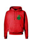 Leprechaun Peeking Out of Faux Pocket Dark Hoodie Sweatshirt by TooLoud-Hoodie-TooLoud-Red-Small-Davson Sales