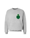 Leprechaun Peeking Out of Faux Pocket Sweatshirt by TooLoud-Sweatshirts-TooLoud-AshGray-Small-Davson Sales