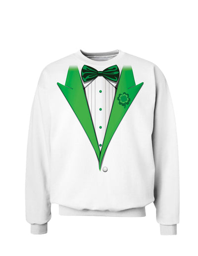 Leprechaun Tuxedo St. Patrick's Day Sweatshirt-Sweatshirts-TooLoud-White-Small-Davson Sales