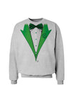 Leprechaun Tuxedo St. Patrick's Day Sweatshirt-Sweatshirts-TooLoud-Ash Gray-Small-Davson Sales