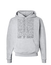 Let It Snow Text Snowflakes - Christmas Hoodie Sweatshirt-Hoodie-TooLoud-AshGray-Small-Davson Sales