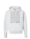 Let It Snow Text Snowflakes - Christmas Hoodie Sweatshirt-Hoodie-TooLoud-White-Small-Davson Sales