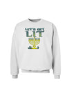 Let's Get Lit Menorah Sweatshirt-Sweatshirts-TooLoud-White-Small-Davson Sales
