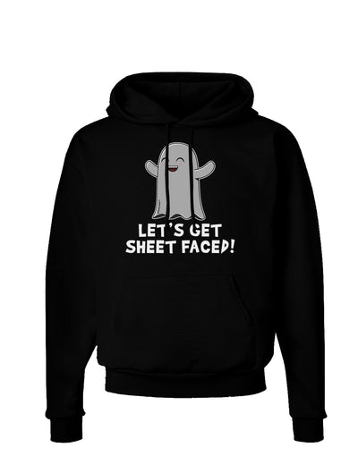 Let's Get Sheet Faced Dark Hoodie Sweatshirt by TooLoud-Hoodie-TooLoud-Black-Small-Davson Sales