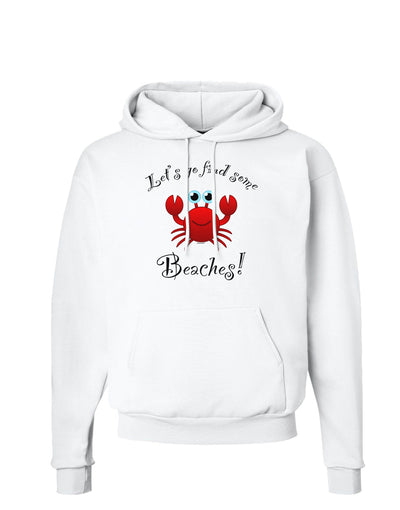 Lets Go Find Some Beaches Hoodie Sweatshirt-Hoodie-TooLoud-White-Small-Davson Sales