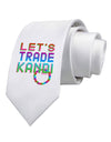 Let's Trade Kandi Printed White Necktie