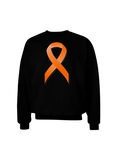 Leukemia Awareness Ribbon - Orange Adult Dark Sweatshirt-Sweatshirts-TooLoud-Black-Small-Davson Sales