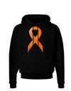 Leukemia Awareness Ribbon - Orange Dark Hoodie Sweatshirt-Hoodie-TooLoud-Black-Small-Davson Sales